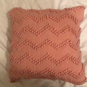 Blush pink throw pillow